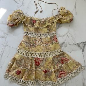 Zimmermann Melody Off Shoulder Dress